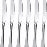 Lot de 6 Couteaux en Acier Inoxydable 23 cm