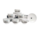 Coffret de 6 tasses et sous tasses Luminiarc-Foliage-22cl