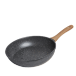 poêle granite de 30 cm en noir