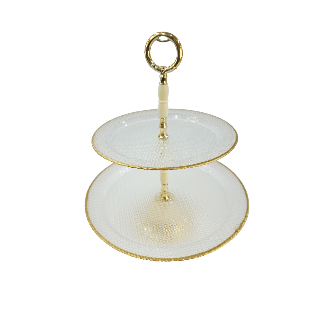 Modèle design (3) Présentoir à gâteaux deux niveaux – Image 1