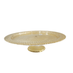 Présentoir a gâteaux doré