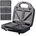 Appareil Panini Grill Multifonctions 3 en 1 Lexical LSM-2515 – 750W – Noir – Image 2