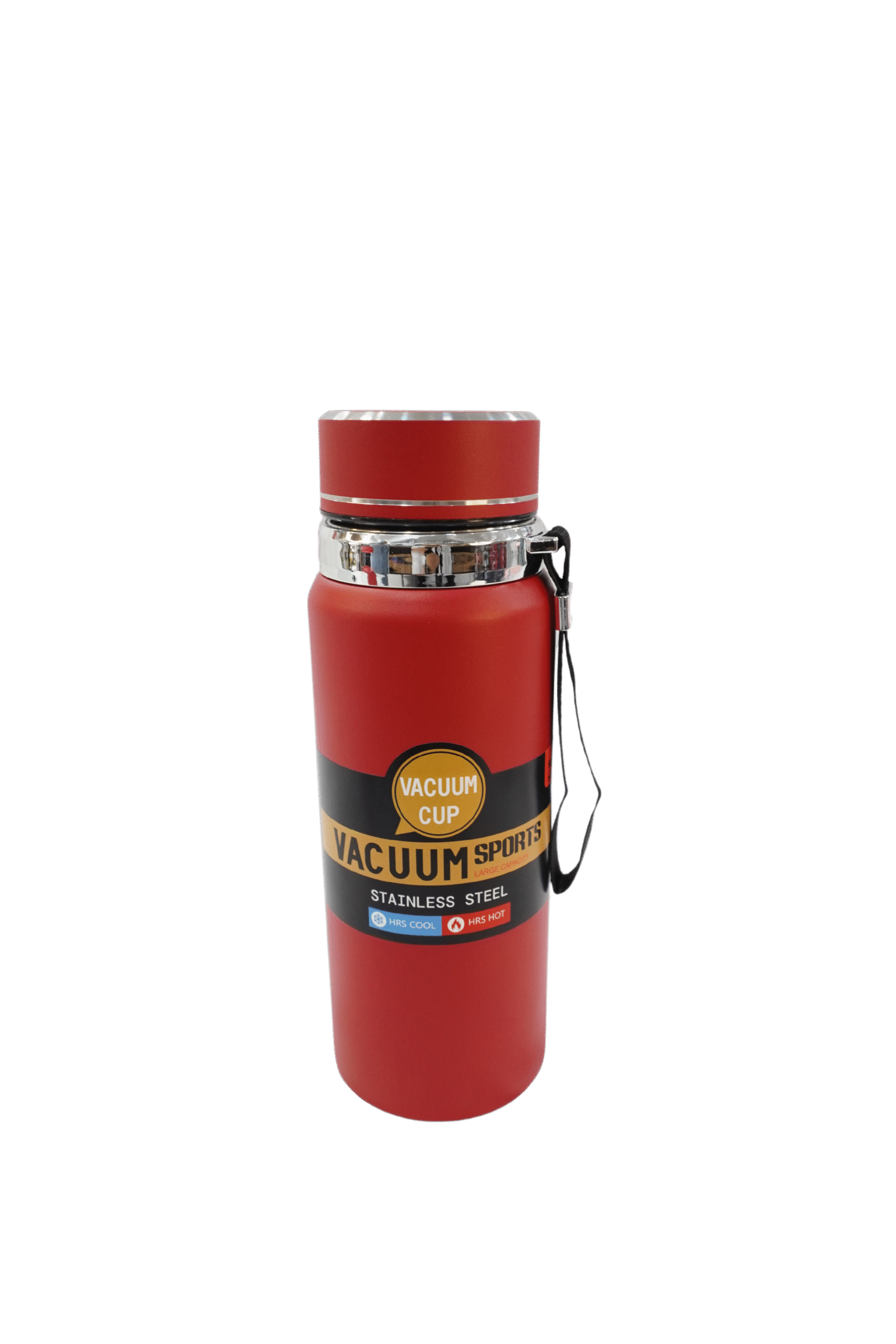 0a04a085-e546-4f5b-aa7d-4ad0685ac431 Mug Isotherme Portable en Acier Inoxydable avec Poignée - Rouge – 800 ml – Image 1