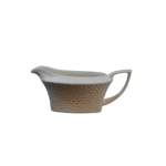 Service de table en porcelaine blanche texturée – Image 4