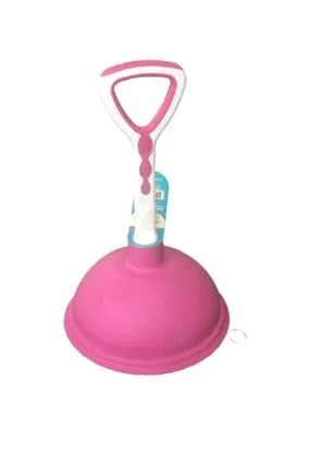 1_org Ventouse déboucheur – Manche ergonomique – Rose – Image 1