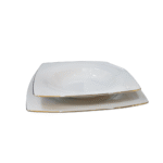 Service de table porcelaine blanc carrée avec bord doré – Image 5