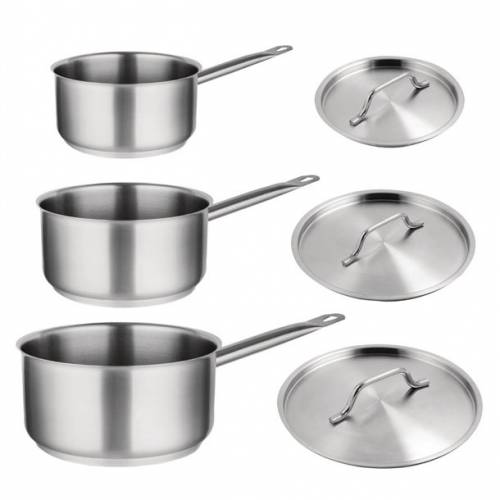 3casseroles inox 3 grandes casseroles Inox – Image 1