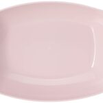 Plateau ovale en plastique – 17×12×5 cm - Rose