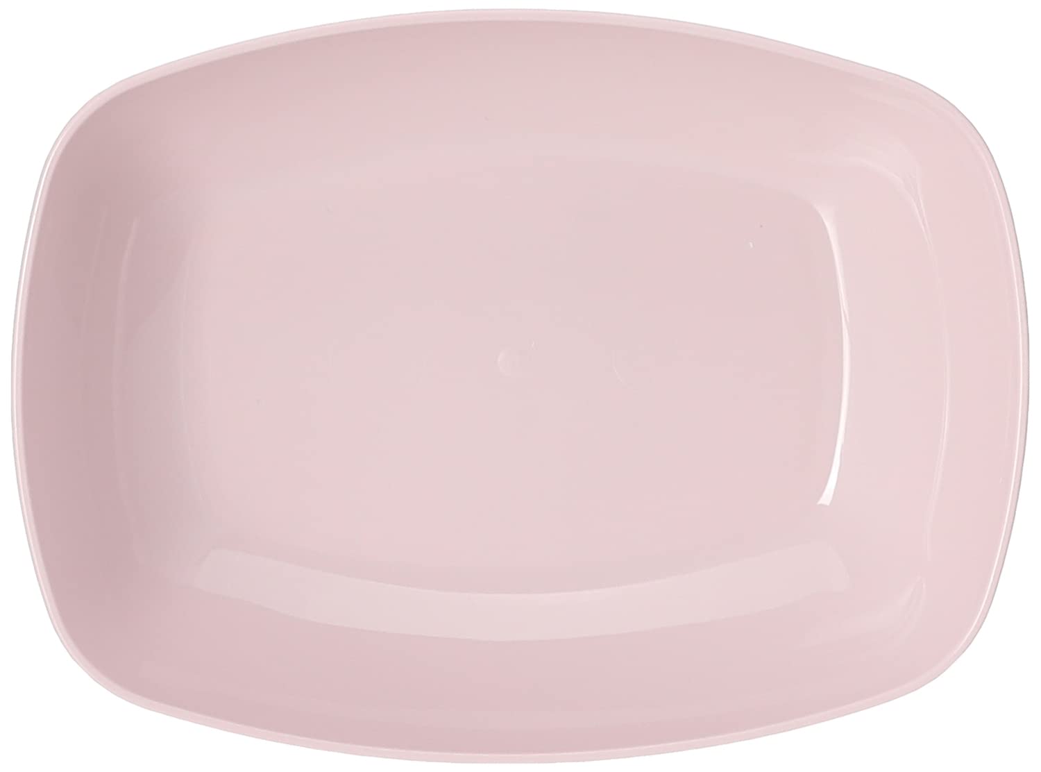 41dR0ofKiiL Plateau ovale en plastique – 17×12×5 cm - Rose – Image 1