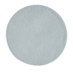 Grands sets de table ronds tissés - Bleu/Bleu pastel