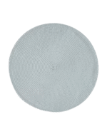 Grands sets de table ronds tissés - Bleu/Bleu pastel