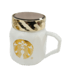 Tasse en céramique miroir de haute qualité – Design Starbucks - Blanche