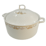 Marmite en céramique Blanche – Style nordique avec une touche dorée