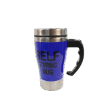 Tasse Auto-Mélangeante en Acier Inoxydable – Bleue Foncé - 350 ml