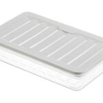 Conteneur alimentaire 2,4 L avec couvercle – Rectangulaire - Gris/Beige