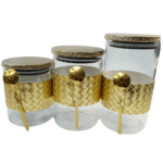 Série de Pots à Épices “Golden Luxe – Ronds”