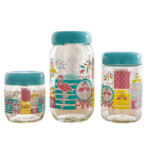 Série de 3 pots à épices – Design "Flamingo" – Image 2