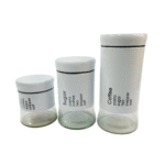 Lot de 3 pots – Sucre, Café, Sel