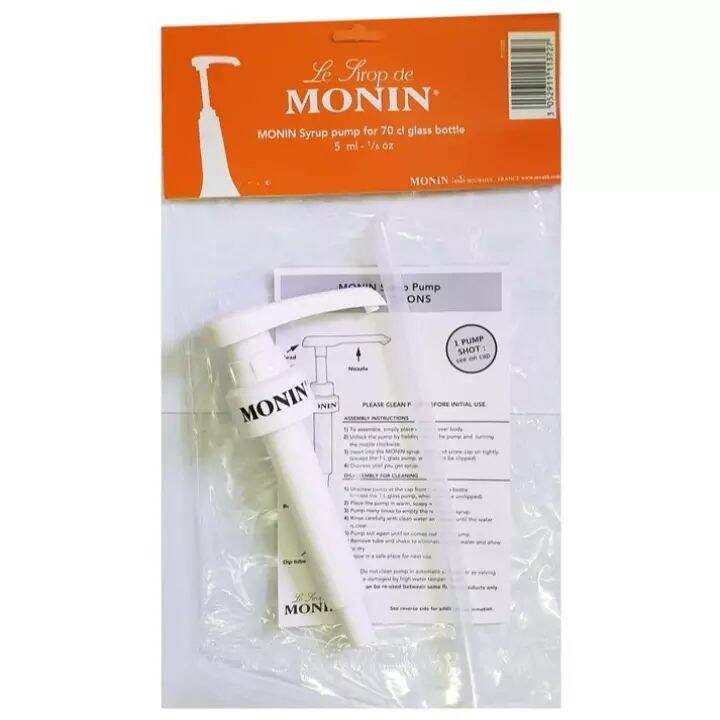 S3a293c4dd53e4280b0c71e51dd2f0dbco Pompe à sirop Monin – mesure 5ml - Blanche – Image 1