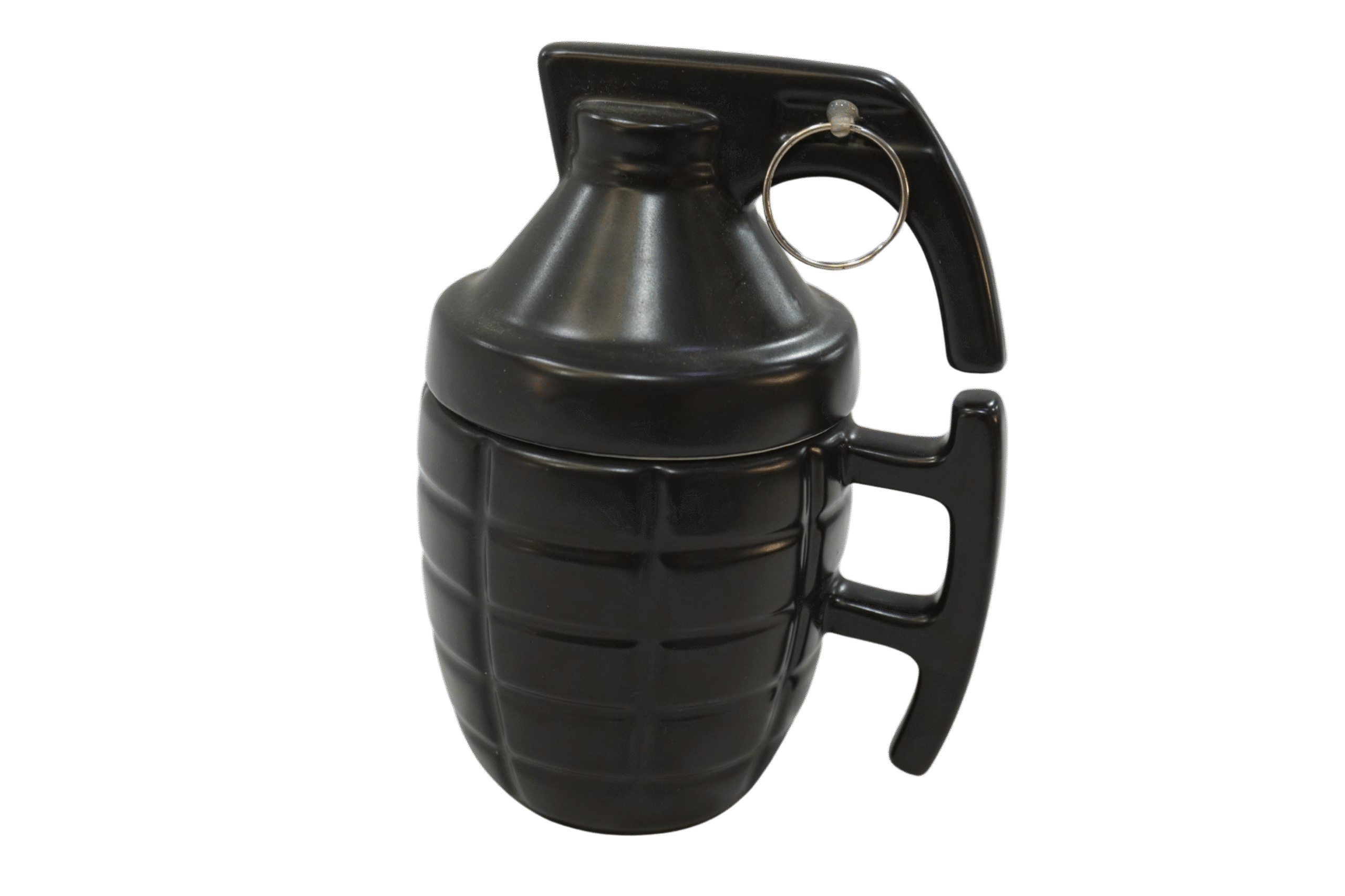 a67f5549-ab34-43de-ae75-329596dedc4e Tasse en Céramique Hyzone en Forme de Grenade avec Couvercle - Noir – Image 1