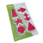 Moule à biscuits 6 pièces - Jaune/Rose/Rouge – Image 2