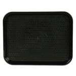 Plateau de service en plastique noir 10×14