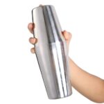 Ensemble de deux  shakers à vin en acier inoxydable