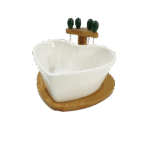 Heart-Shaped Fruit Bowl – Bol céramique en forme de cœur - Blanche