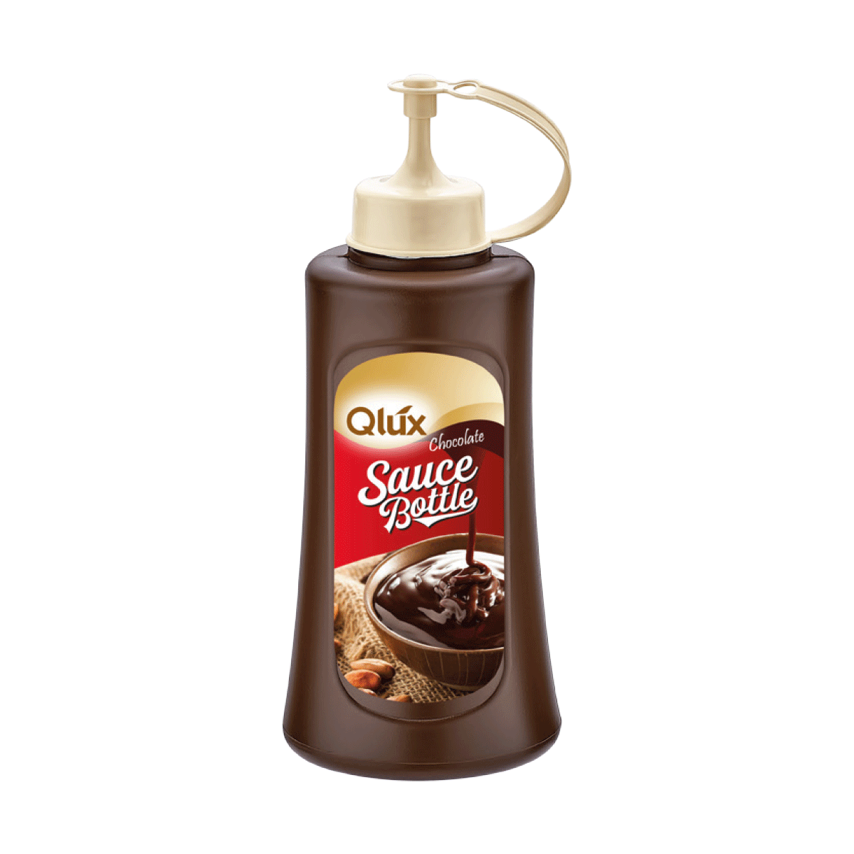 l-00622-1-d0d20243-227e-4b82-a25c-a1fb62e4dfe9 Flacon à sauce à bouchon verseur - Marron/Rouge/Beige – Image 1