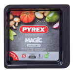 Plat à Four Carré en Métal 24 cm Pyrex Magic