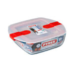 Boîte Carrée Pyrex Cook & Heat 25 x 22 cm avec Couvercle