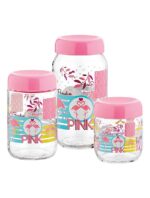 Série de 3 pots à épices – Design "Flamingo"