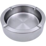Cendrier en inox  – Rond 10 cm