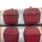 Set de 2 boîtes alimentaires en plastique - Bordeaux/Mauve