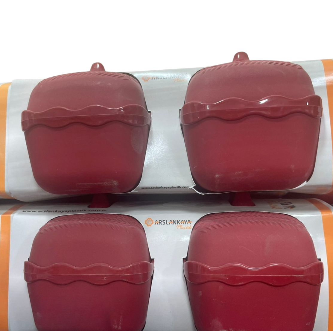 a0ec148d-efd3-4a4a-b214-1306315bb9ae Set de 2 boîtes alimentaires en plastique - Bordeaux/Mauve – Image 1