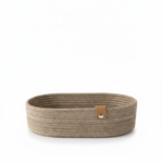 COorbeille oval 26/13CM MARRON