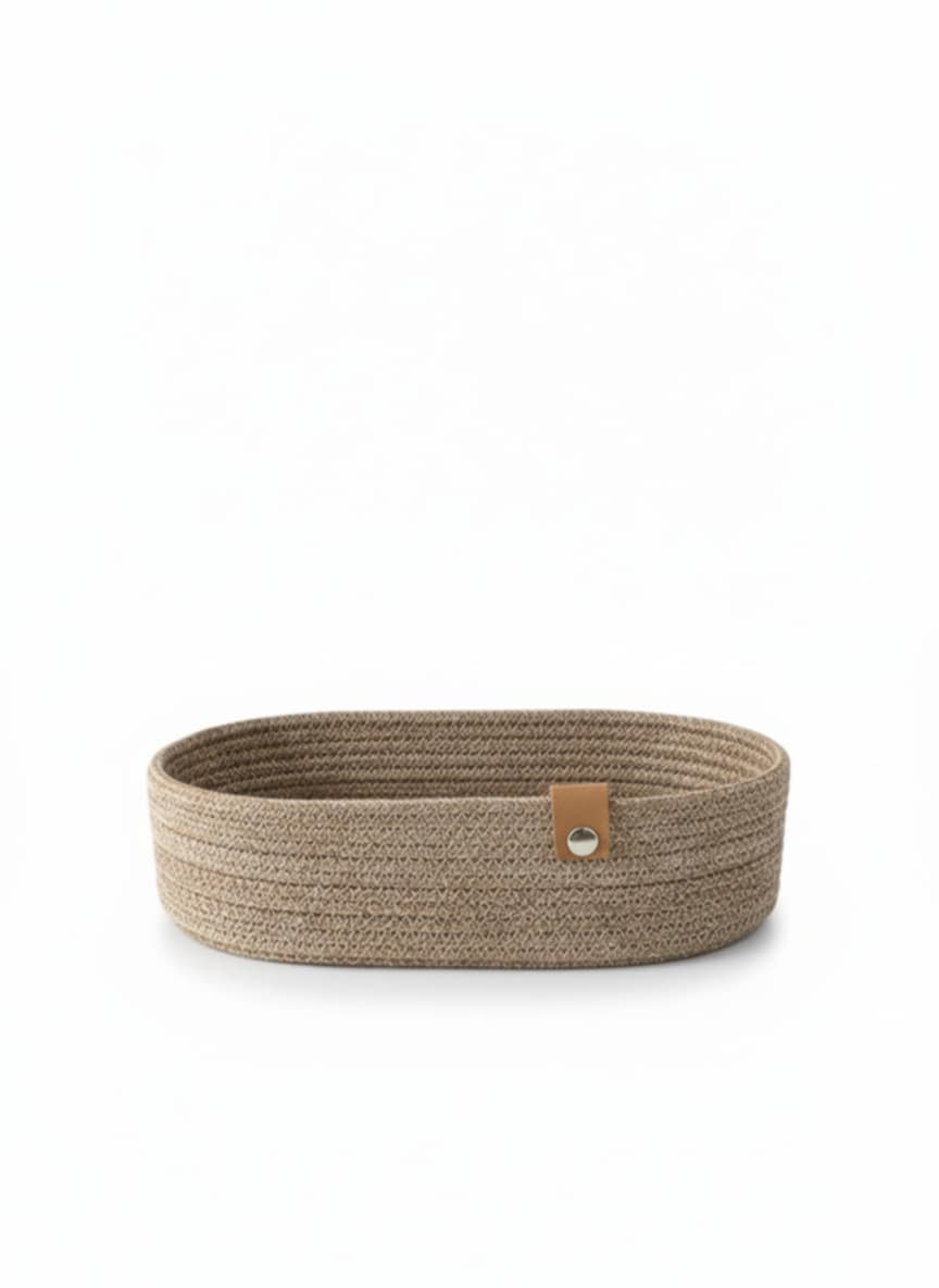 0b74dee4-c0e9-4fd7-aa8e-1f1467dbcd42 COorbeille oval 26/13CM MARRON – Image 1