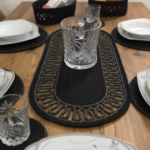 Chemin de table Noir