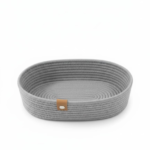 Corbeille oval 26/13CM GRIS