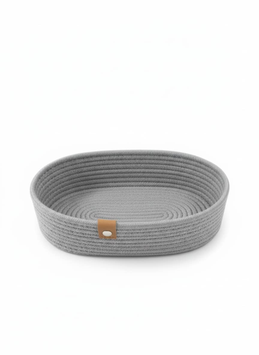5b7412dd-2eba-48e2-8231-233e3a70ec49 Corbeille oval 26/13CM GRIS – Image 1