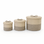 Des paniers a linge 3 PCS BEIGE